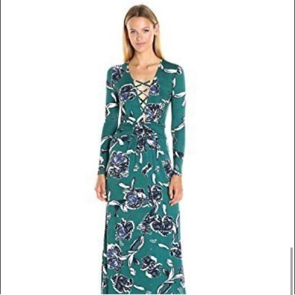 Yumi Kim One & Only Green Floral Maxi Dress, size XS - Picture 1 of 8
